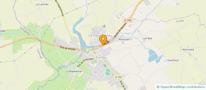 localisation de l'entreprise MONSIEUR JEROME FONTAINE  CORLAY