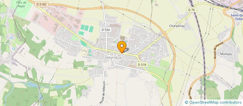 localisation de l'entreprise MONSIEUR JEROME FONTALIRANT  HEYRIEUX