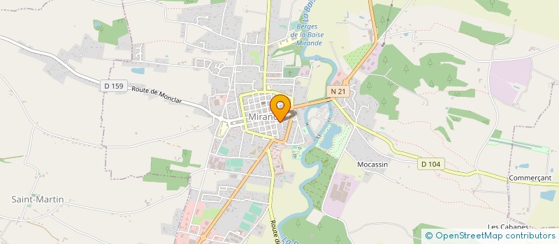 localisation de l'entreprise MONSIEUR JEROME FORGUES  MIRANDE