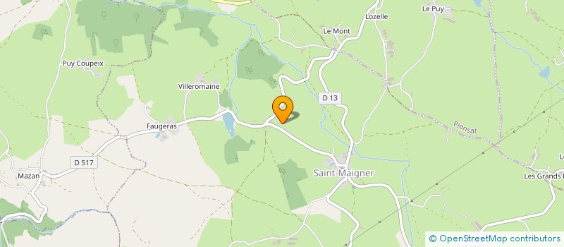 localisation de l'entreprise MONSIEUR JEROME FORTIN  SAINT-MAIGNER
