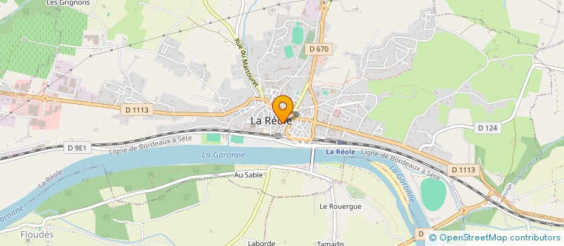 localisation de l'entreprise MONSIEUR JEROME FOUCAUD  LA REOLE