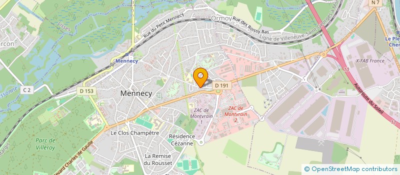localisation de l'entreprise MONSIEUR JEROME FOUILLAUD à MENNECY