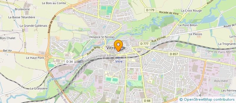 localisation de l'entreprise MONSIEUR JEROME FOUILLET  VITRE