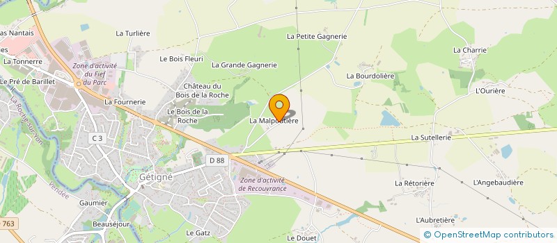 localisation de l'entreprise MONSIEUR JEROME FOULONNEAU à GETIGNE
