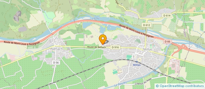 localisation de l'entreprise MONSIEUR JEROME FOURTY  MILLAS