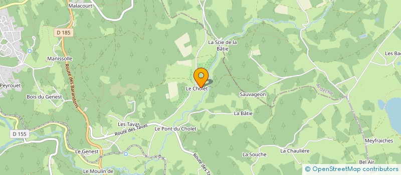 localisation de l'entreprise MONSIEUR JEROME FRANC à LE CHAMBON-SUR-LIGNON
