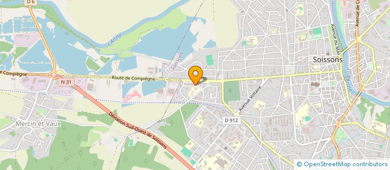 localisation de l'entreprise MONSIEUR JEROME FREDOUELLE à SOISSONS