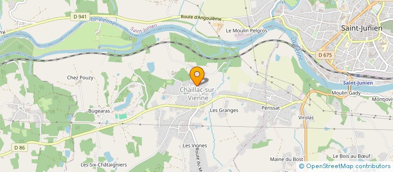 localisation de l'entreprise MONSIEUR JEROME FREULON  CHAILLAC-SUR-VIENNE