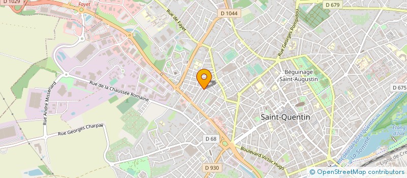 localisation de l'entreprise MONSIEUR JEROME FROMONT à SAINT-QUENTIN