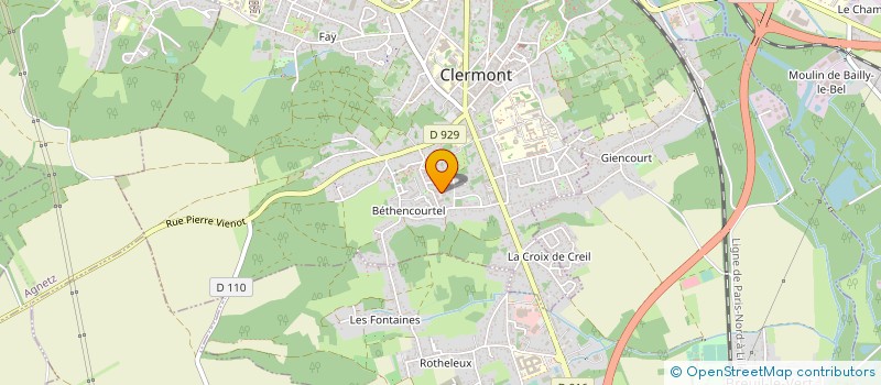 localisation de l'entreprise MONSIEUR JEROME FRUCHART  CLERMONT