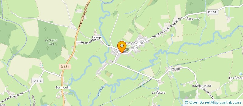 localisation de l'entreprise MONSIEUR JEROME FUCHEY  DRACY-SAINT-LOUP