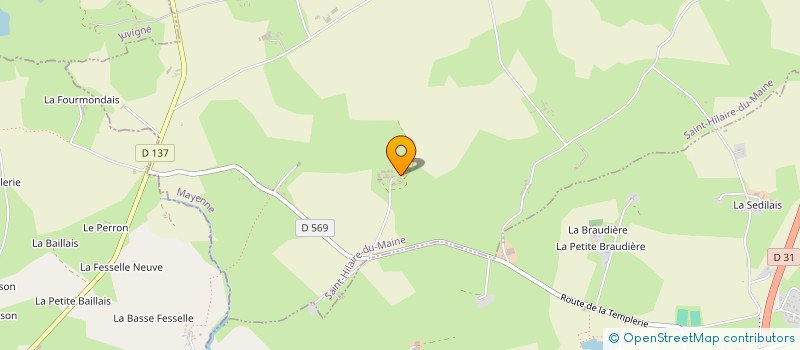 localisation de l'entreprise MONSIEUR JEROME GADREAU  SAINT-HILAIRE-DU-MAINE