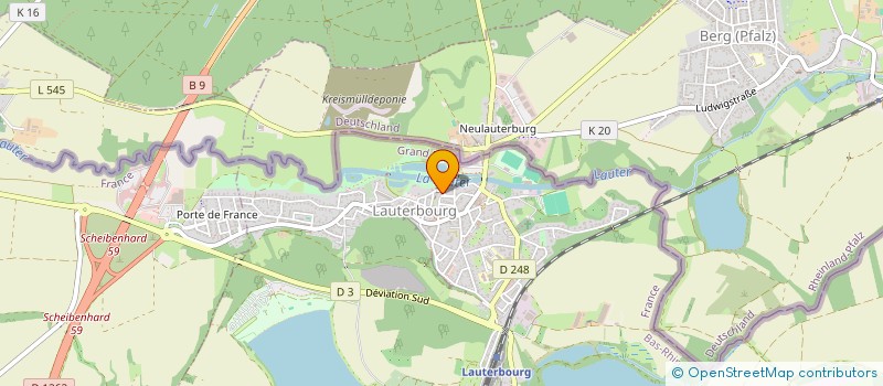 localisation de l'entreprise MONSIEUR JEROME GAESTEL  LAUTERBOURG