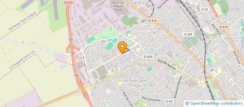 localisation de l'entreprise MONSIEUR JEROME GAGNE  LA CHAPELLE-SAINT-LUC