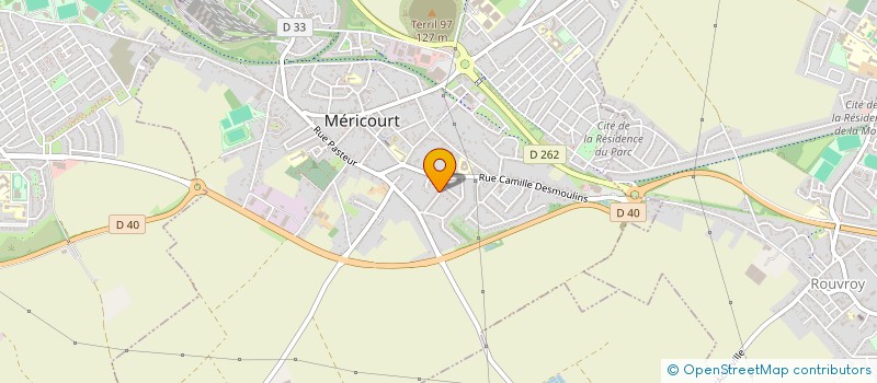 localisation de l'entreprise MONSIEUR JEROME GAILLARD  MERICOURT