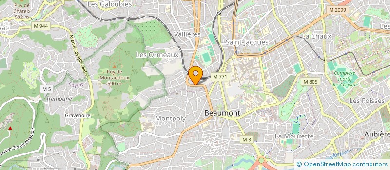 localisation de l'entreprise MONSIEUR JEROME GAILLARD  CLERMONT-FERRAND