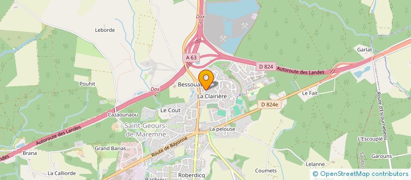 localisation de l'entreprise MONSIEUR JEROME GARAT  SAINT-GEOURS-DE-MAREMNE