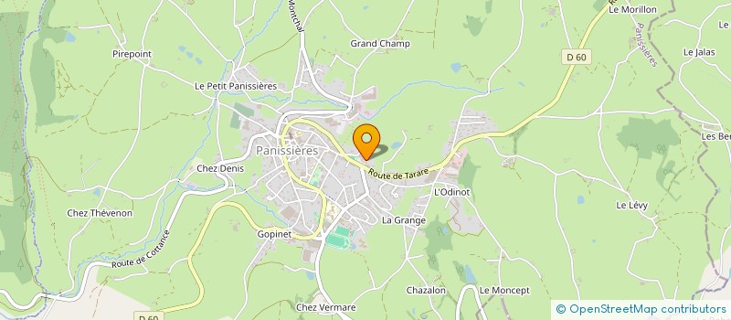 localisation de l'entreprise MONSIEUR JEROME GAREL  PANISSIERES