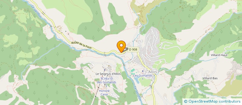 localisation de l'entreprise MONSIEUR JEROME GARNERO  ALLOS