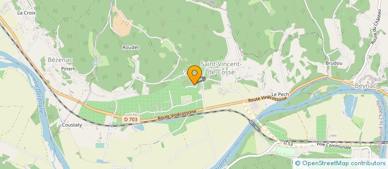 localisation de l'entreprise MONSIEUR JEROME GARRIGOU  SAINT-VINCENT-DE-COSSE