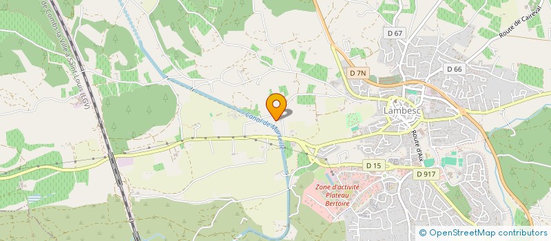 localisation de l'entreprise MONSIEUR JEROME GASTALDI  LAMBESC