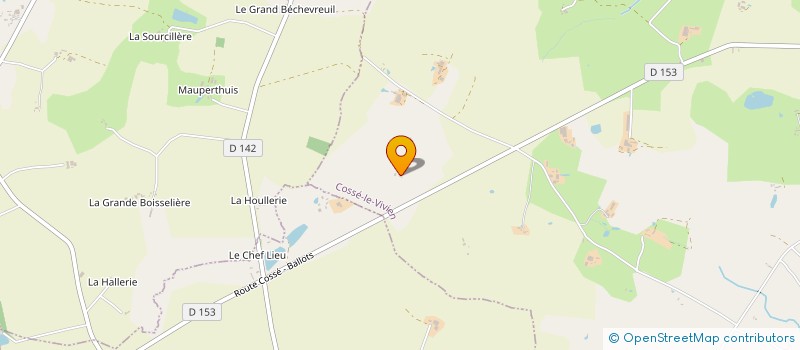 localisation de l'entreprise MONSIEUR JEROME GATIEN  COSSE LE VIVIEN