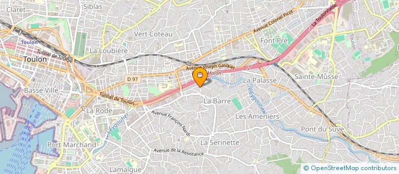 localisation de l'entreprise MONSIEUR JEROME GATINET  TOULON