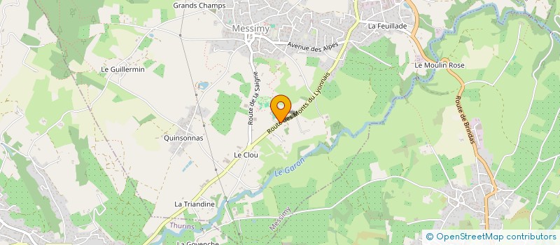 localisation de l'entreprise MONSIEUR JEROME GAUDIN  MESSIMY