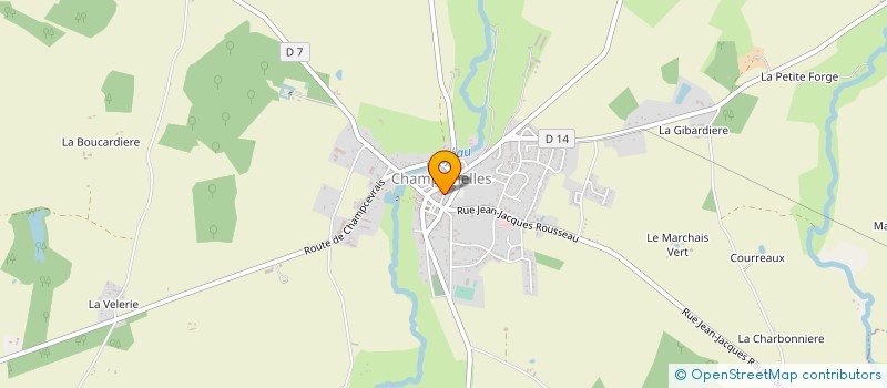 localisation de l'entreprise MONSIEUR JEROME GAUDRY  CHAMPIGNELLES