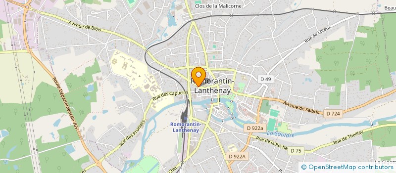 localisation de l'entreprise MONSIEUR JEROME GAUDRY  ROMORANTIN-LANTHENAY