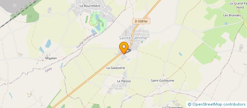 localisation de l'entreprise MONSIEUR JEROME GAUTHIER à SAINTE-GEMME