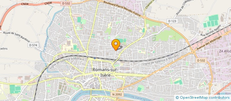 localisation de l'entreprise MONSIEUR JEROME GAUTIER à ROMANS-SUR-ISERE