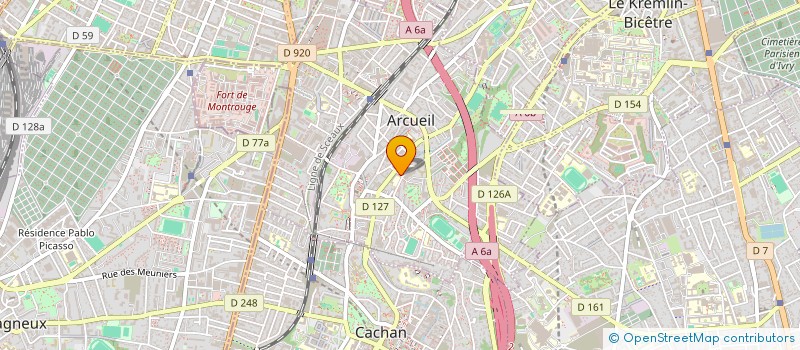 localisation de l'entreprise MONSIEUR JEROME GELES à ARCUEIL