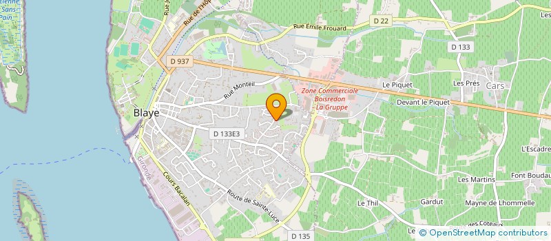 localisation de l'entreprise MONSIEUR JEROME GENCE à BLAYE