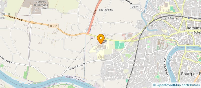 localisation de l'entreprise MONSIEUR JEROME GENDRE  ROMANS-SUR-ISERE