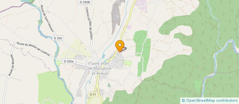 localisation de l'entreprise MONSIEUR JEROME GENETAY  SAINT-JEAN-DE-MARUEJOLS-ET-AVEJAN