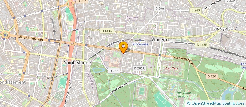localisation de l'entreprise MONSIEUR JEROME GENEVRAY  VINCENNES
