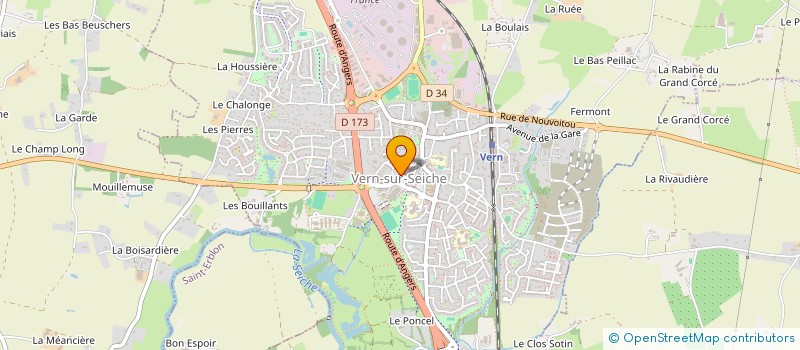 localisation de l'entreprise MONSIEUR JEROME GERVAISE  VERN-SUR-SEICHE