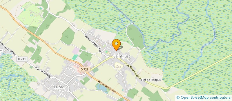 localisation de l'entreprise MONSIEUR JEROME GILARDEAU  SAINT-JUST-LUZAC