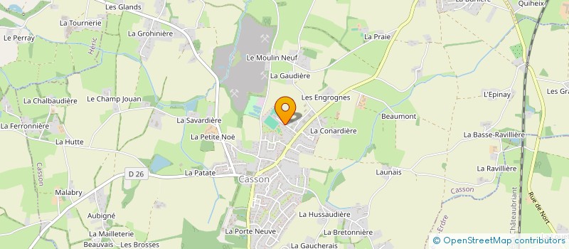 localisation de l'entreprise MONSIEUR JEROME GILLE  CASSON