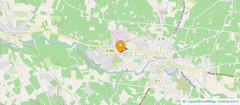 localisation de l'entreprise MONSIEUR JEROME GIMBERT  MAZAN