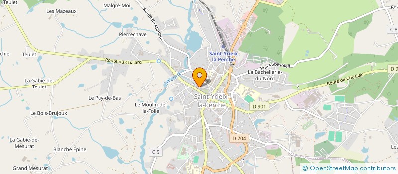 localisation de l'entreprise MONSIEUR JEROME GIMEL à SAINT-YRIEIX-LA-PERCHE