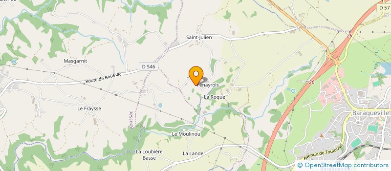 localisation de l'entreprise MONSIEUR JEROME GINESTET  MOYRAZES