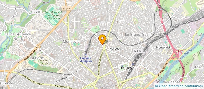 localisation de l'entreprise MONSIEUR JEROME GIRALDON à LIMOGES