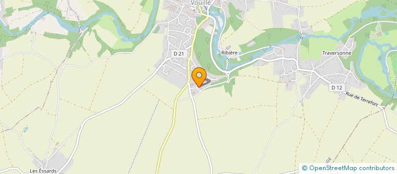 localisation de l'entreprise MONSIEUR JEROME GIRAUDON  VOUILLE