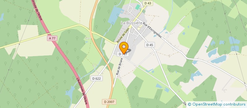 localisation de l'entreprise MONSIEUR JEROME GODART à LA BUSSIERE