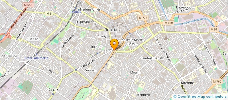 localisation de l'entreprise MONSIEUR JEROME GODON à ROUBAIX