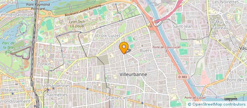 localisation de l'entreprise MONSIEUR JEROME GOETSCHY  VILLEURBANNE