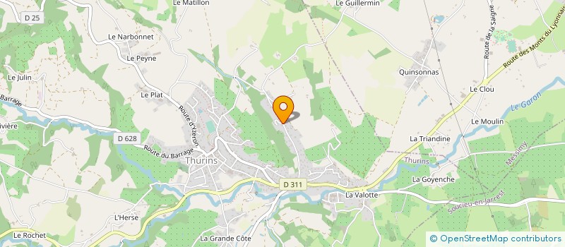 localisation de l'entreprise MONSIEUR JEROME GONNET à THURINS