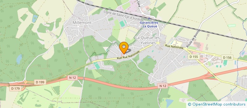 localisation de l'entreprise MONSIEUR JEROME GONTIER  LA QUEUE-LES-YVELINES